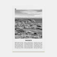 Sweden Travel B&W Poster