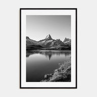 Switzerland Photo B&W Poster