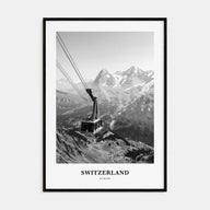 Switzerland Portrait B&W Poster