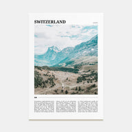 Switzerland Travel Color Poster
