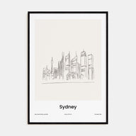Sydney Drawn No 1 Poster