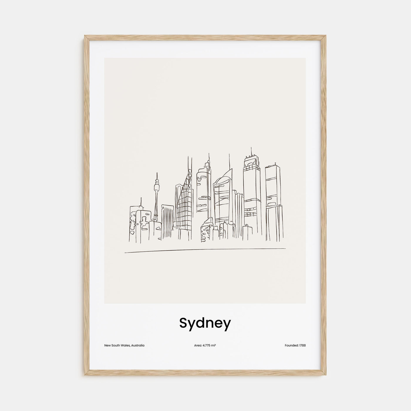 Sydney Drawn No 1 Poster