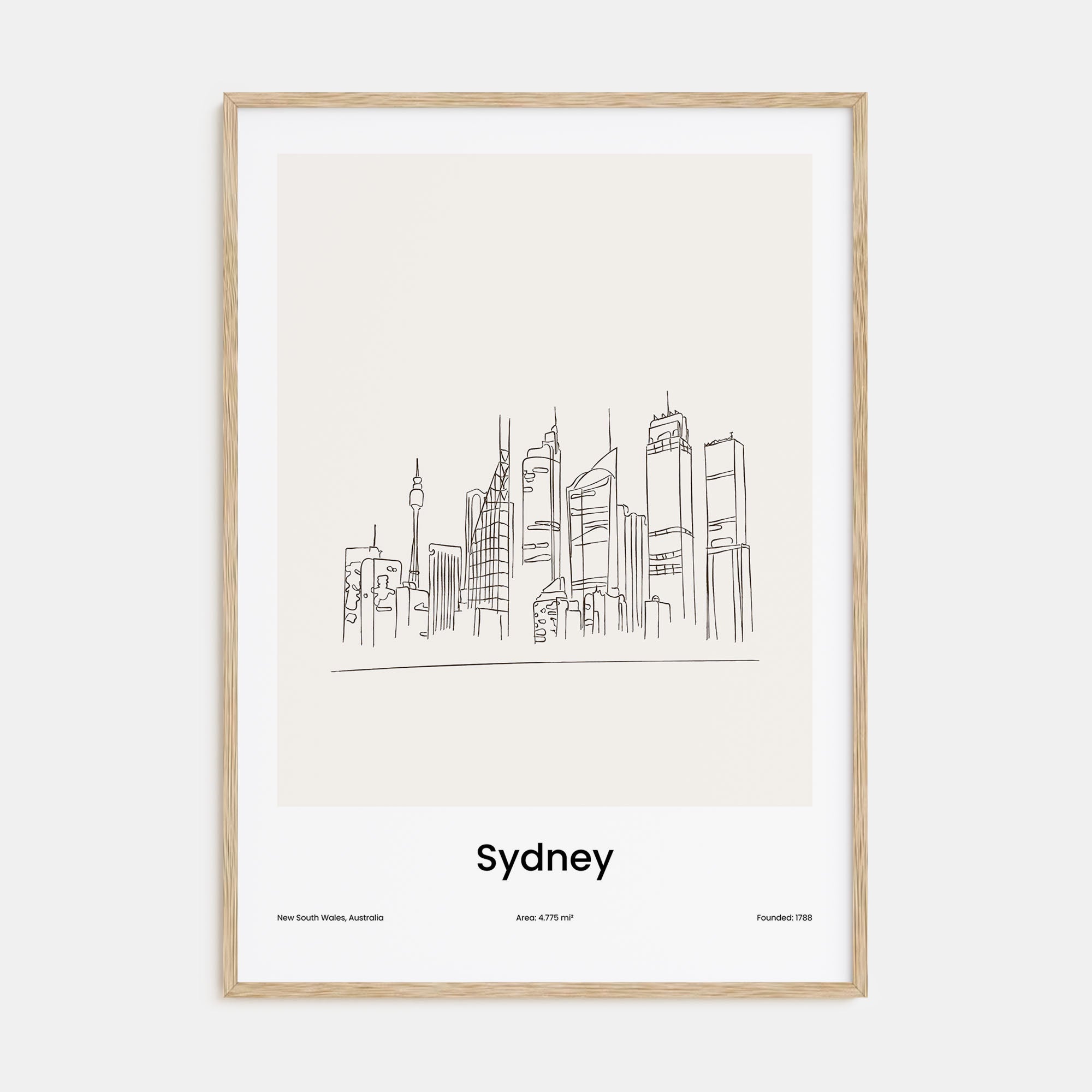Sydney Drawn No 1 Poster