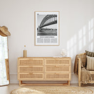 Sydney Harbour Bridge Travel B&W Poster