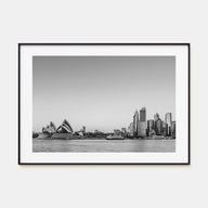 Sydney Landscape B&W No 2 Poster
