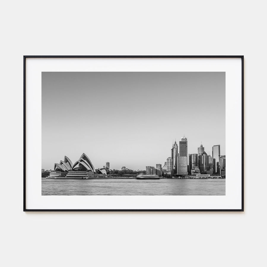 Sydney Landscape B&W No 2 Poster