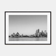 Sydney Landscape B&W No 2 Poster