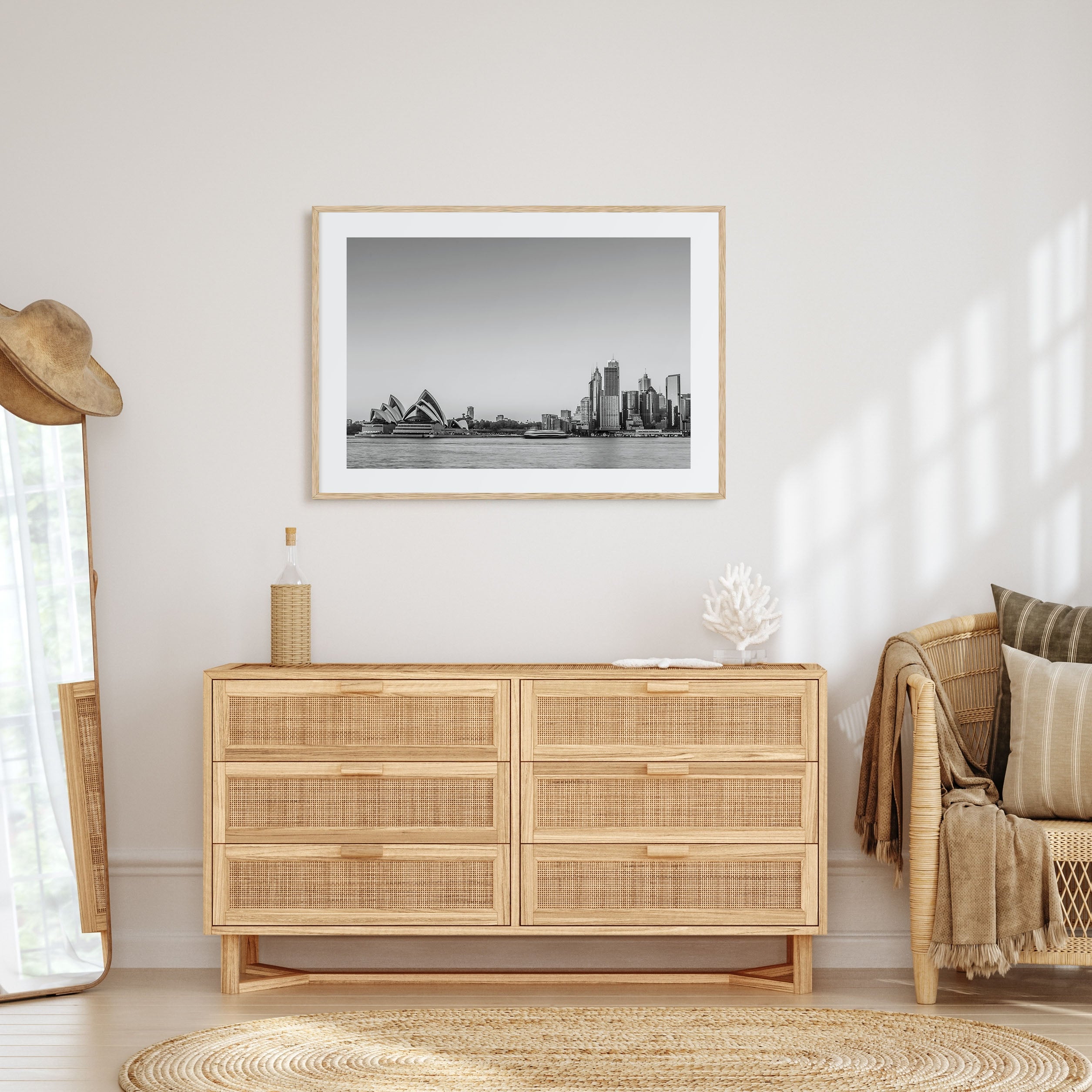 Sydney Landscape B&W No 2 Poster
