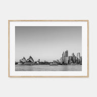 Sydney Landscape B&W No 2 Poster