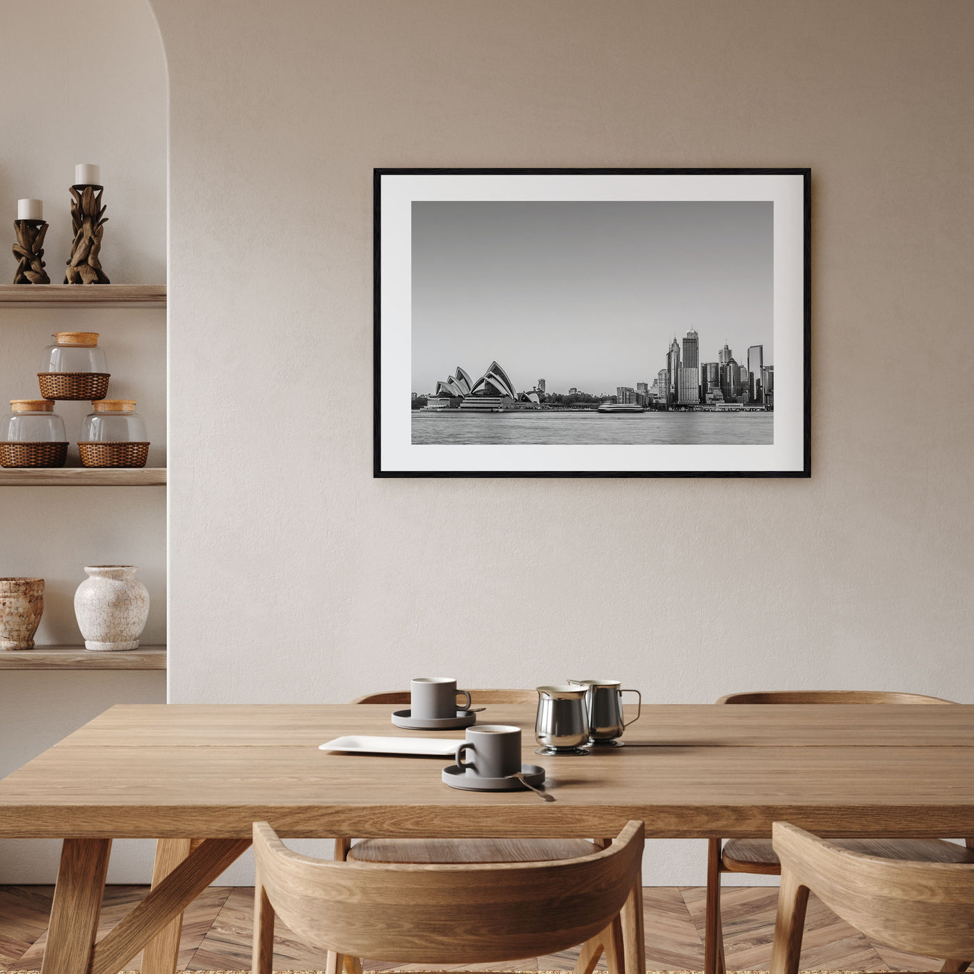 Sydney Landscape B&W No 2 Poster