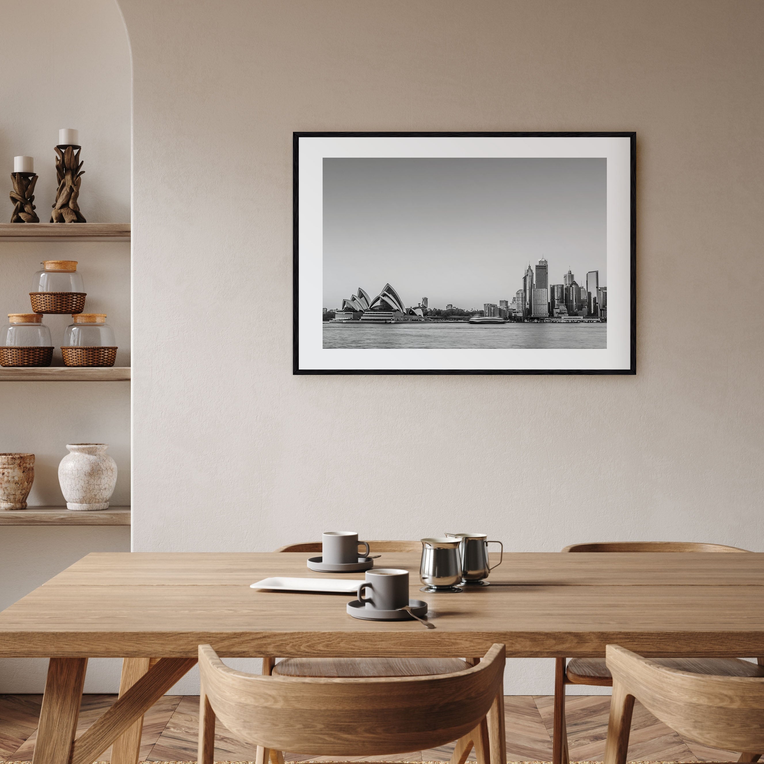 Sydney Landscape B&W No 2 Poster