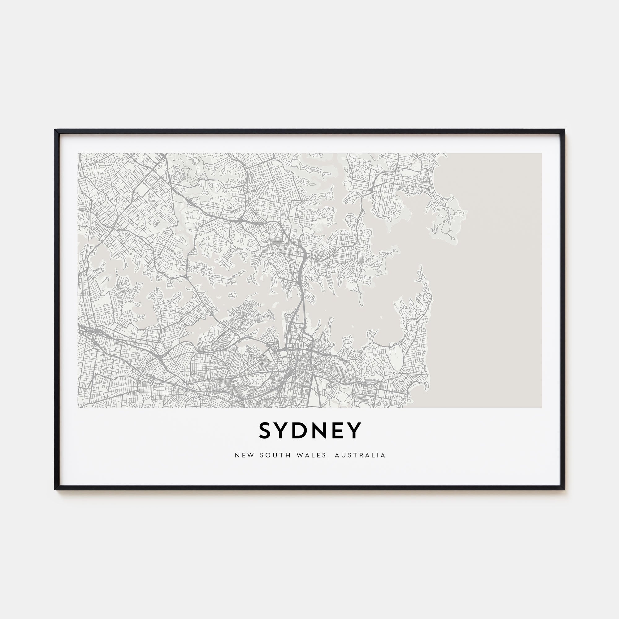 Sydney Map Landscape Poster