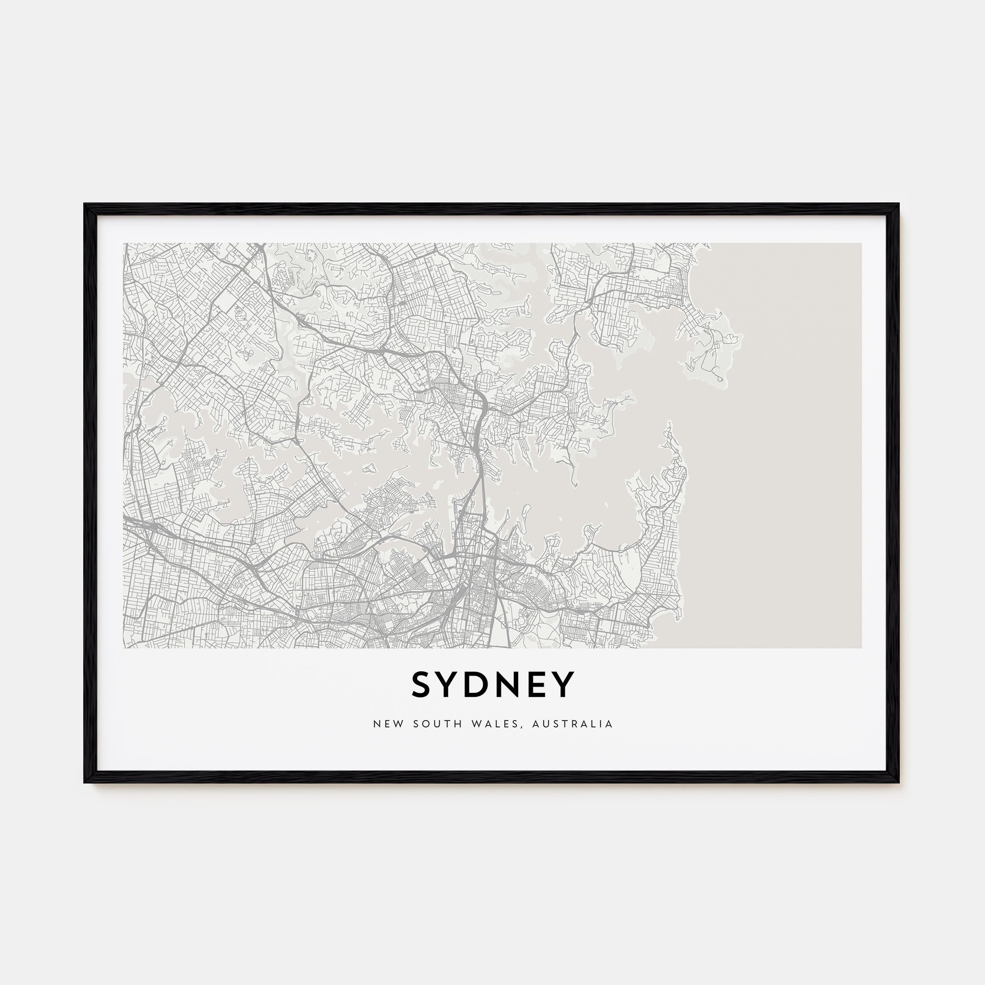 Sydney Map Landscape Poster