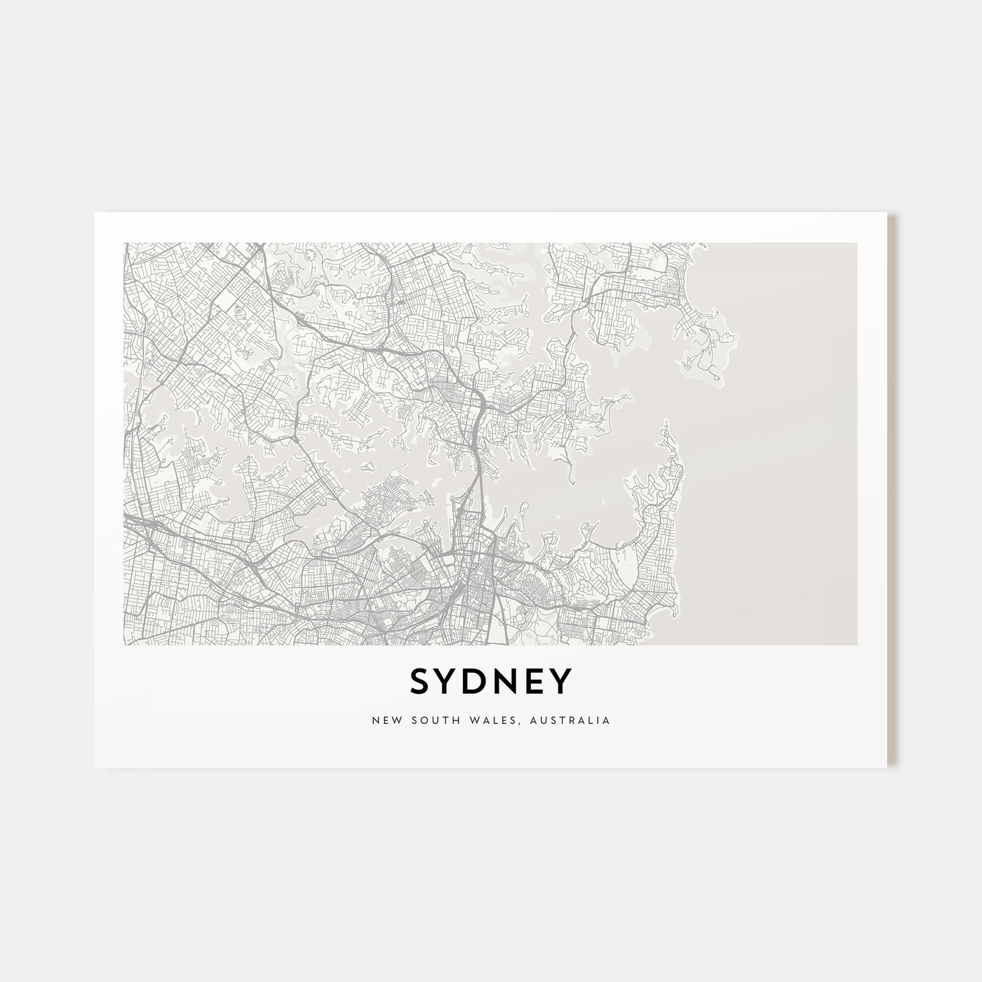 Sydney Map Landscape Poster