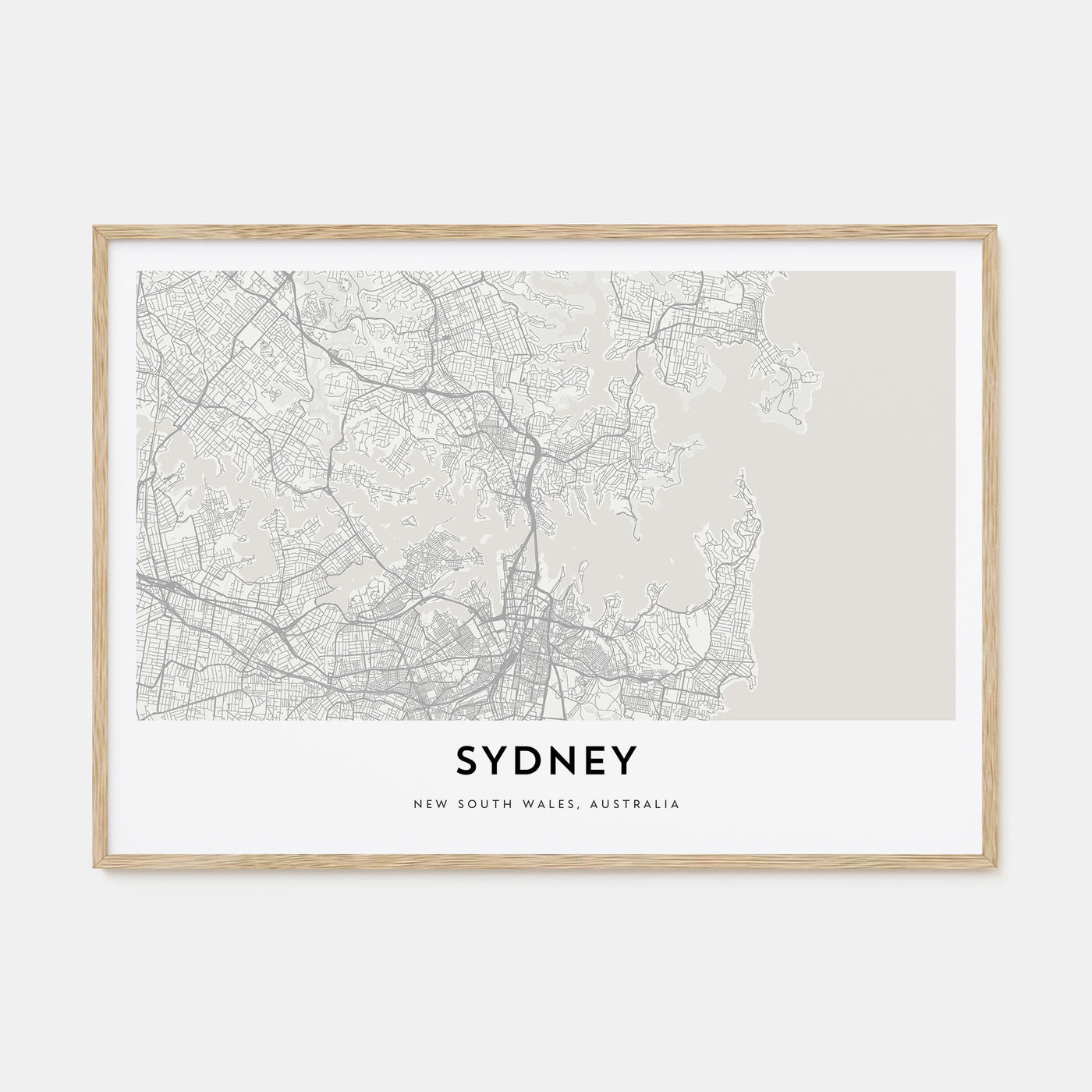 Sydney Map Landscape Poster