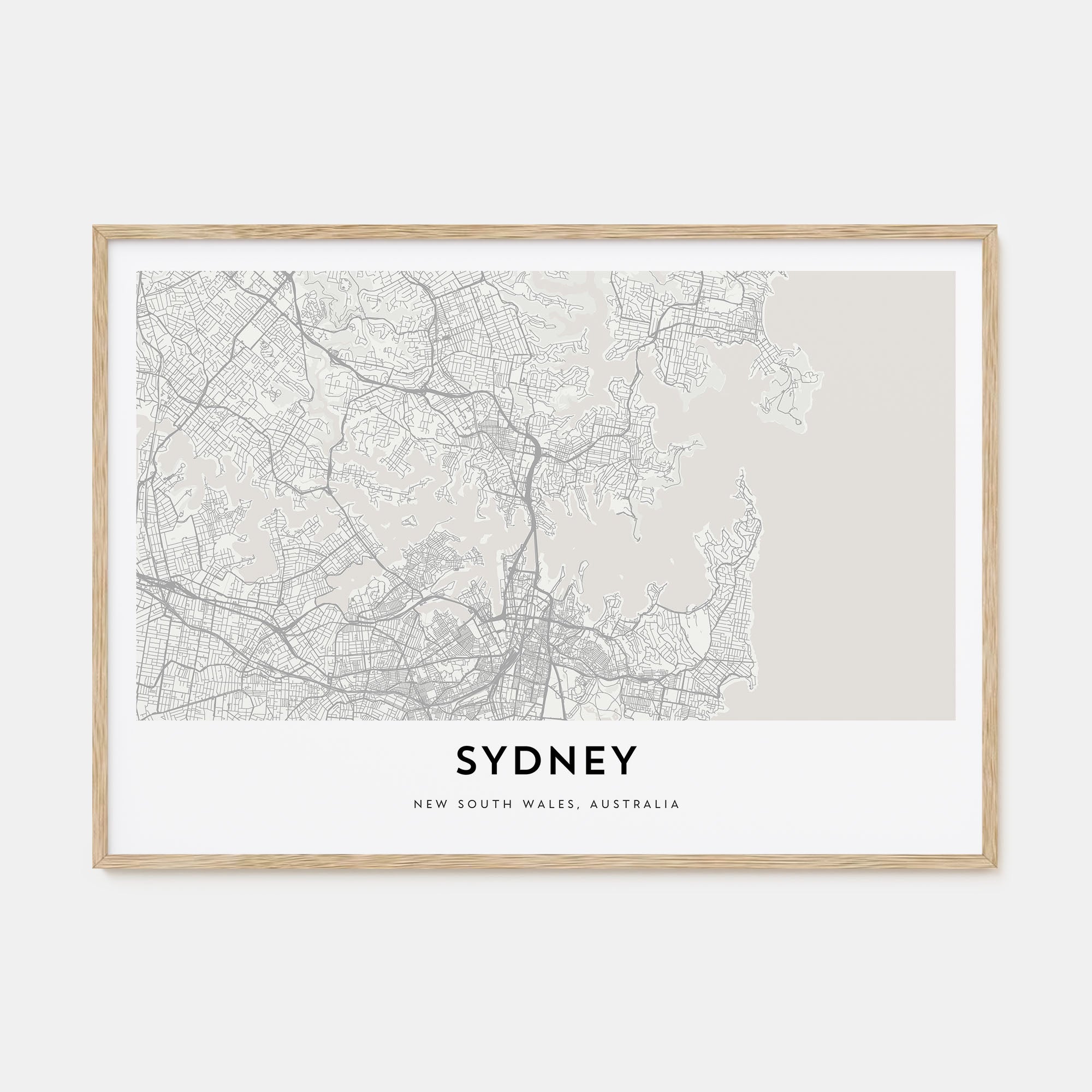Sydney Map Landscape Poster