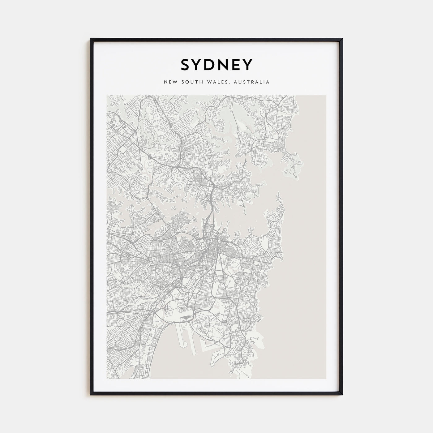 Sydney Map Portrait Poster