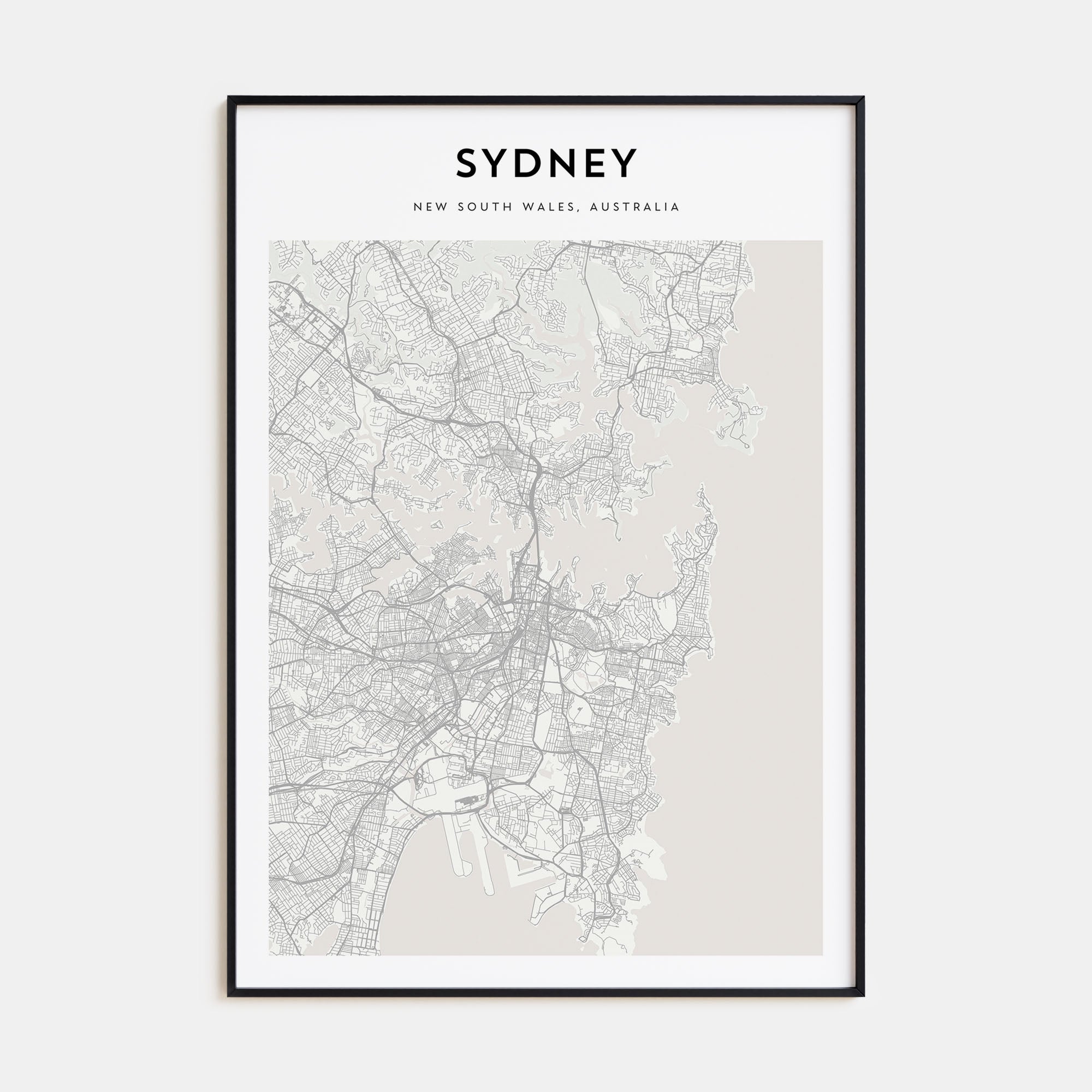 Sydney Map Portrait Poster