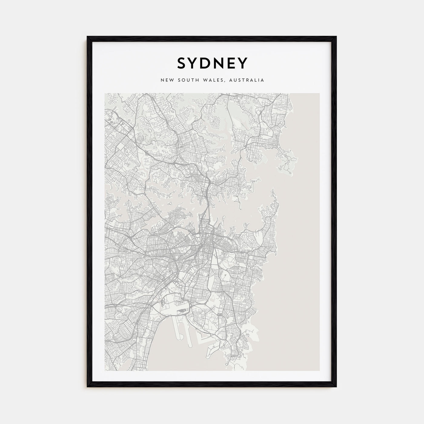 Sydney Map Portrait Poster