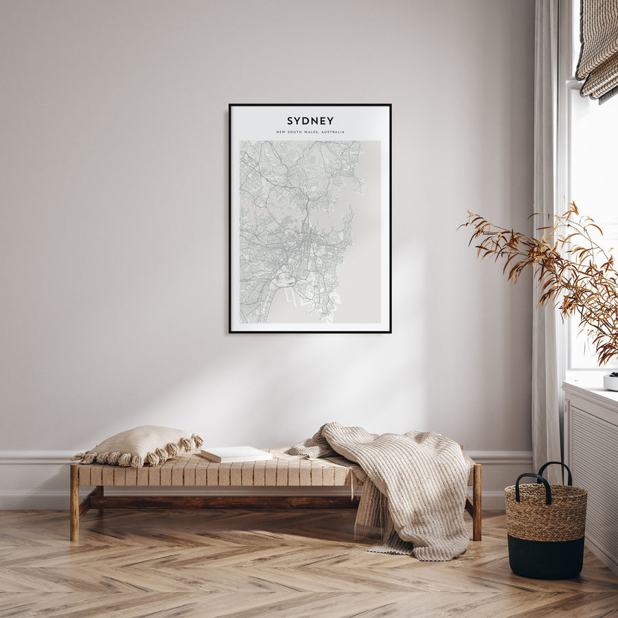 Sydney Map Portrait Poster