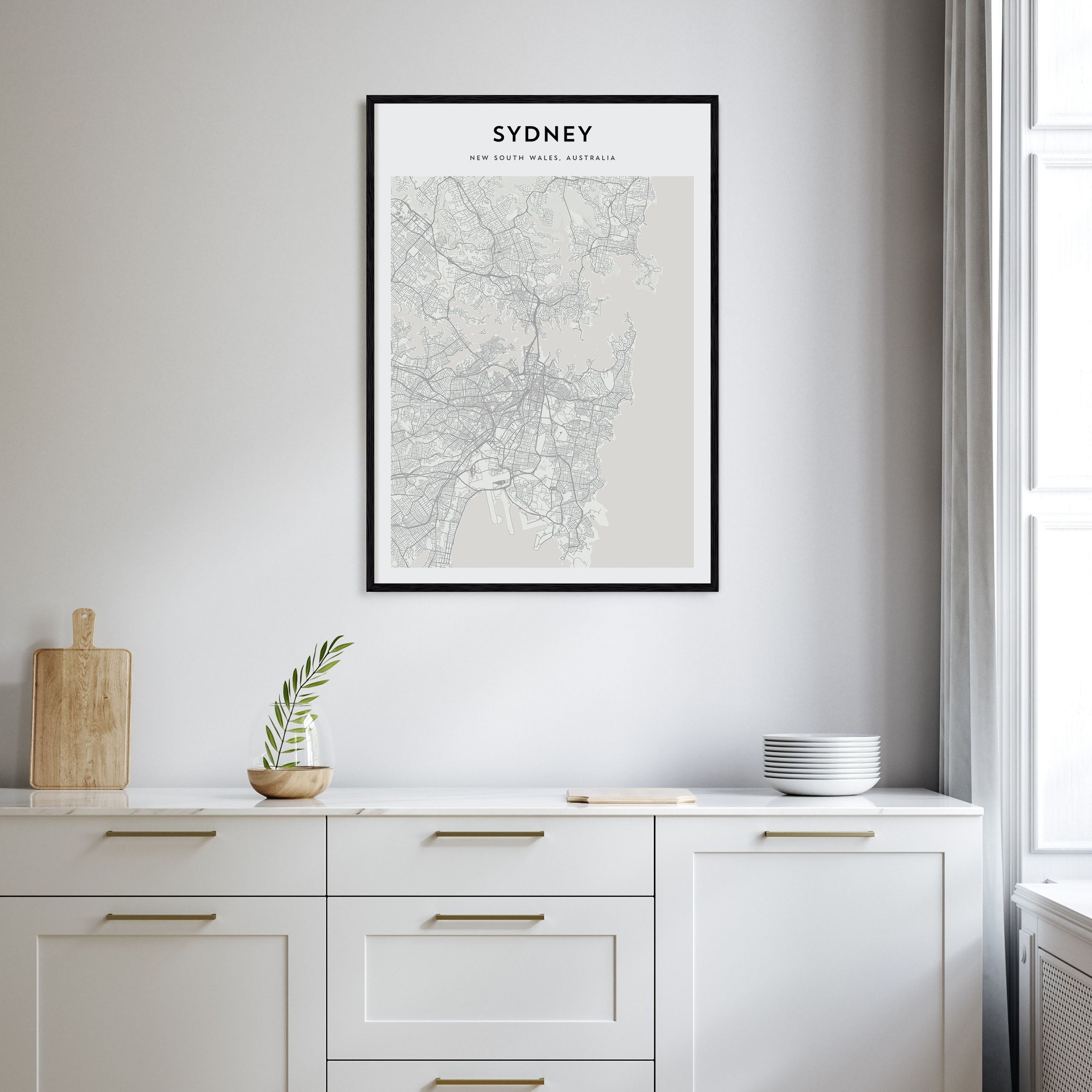 Sydney Map Portrait Poster