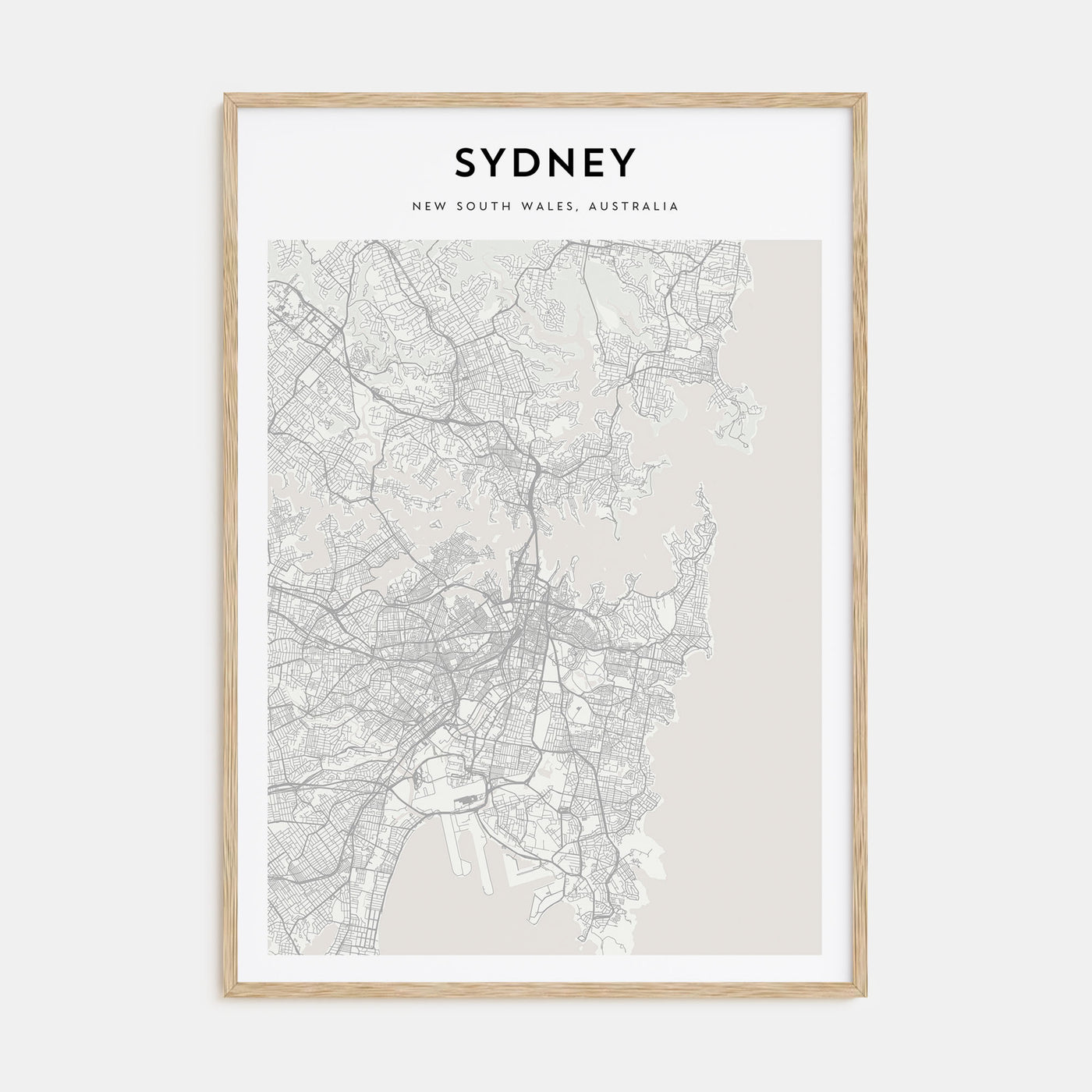 Sydney Map Portrait Poster