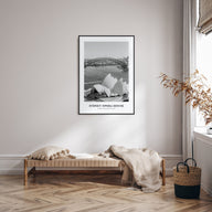 Sydney Opera House Portrait B&W Poster