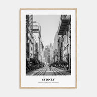 Sydney Portrait B&W No 1 Poster