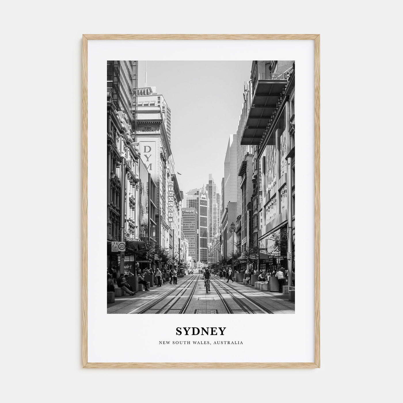 Sydney Portrait B&W No 1 Poster