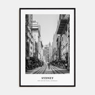 Sydney Portrait B&W No 1 Poster