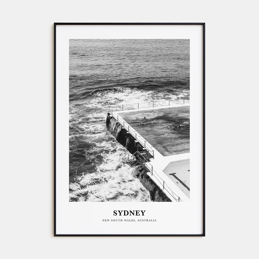 Sydney Portrait B&W No 2 Poster