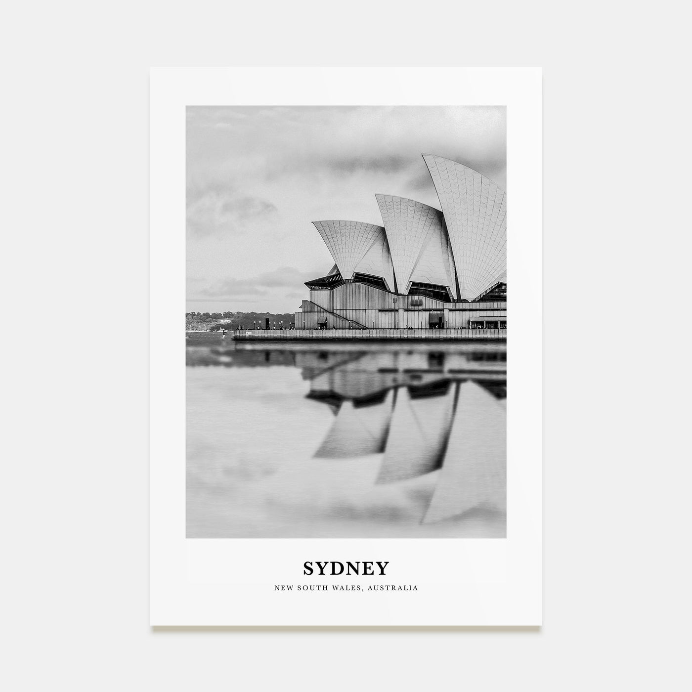 Sydney Portrait B&W No 3 Poster