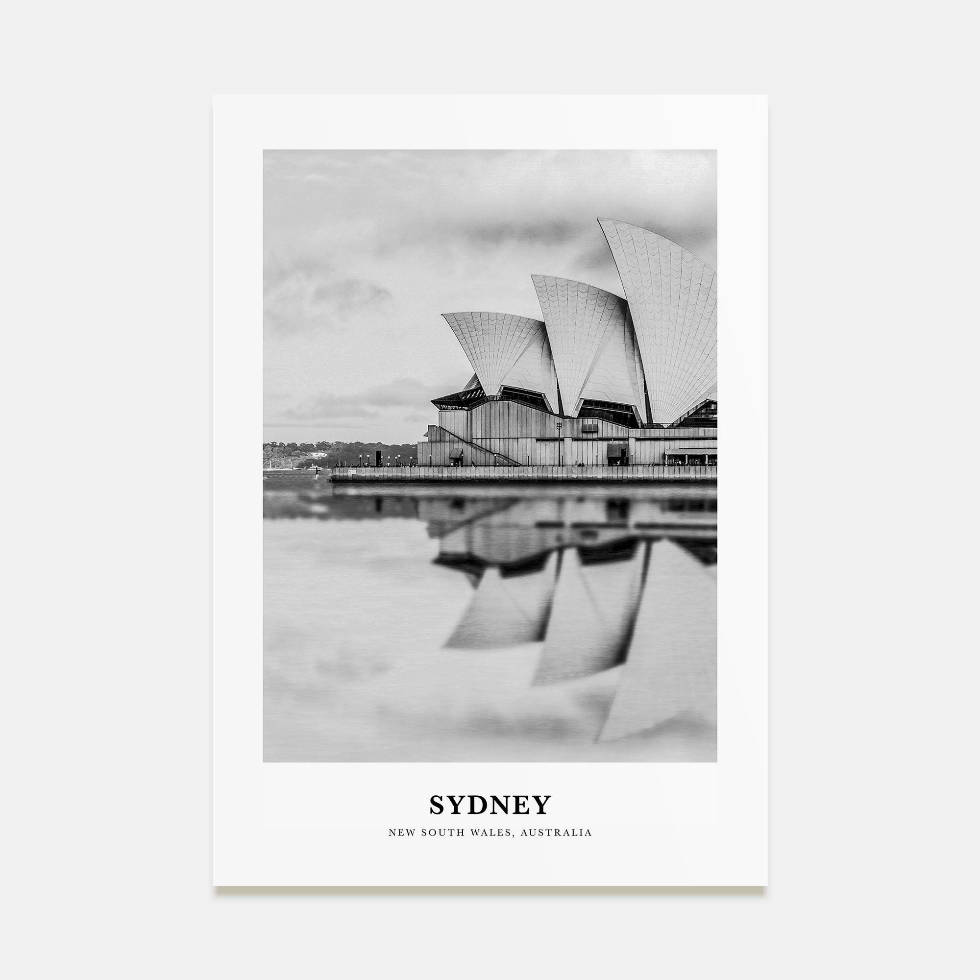 Sydney Portrait B&W No 3 Poster
