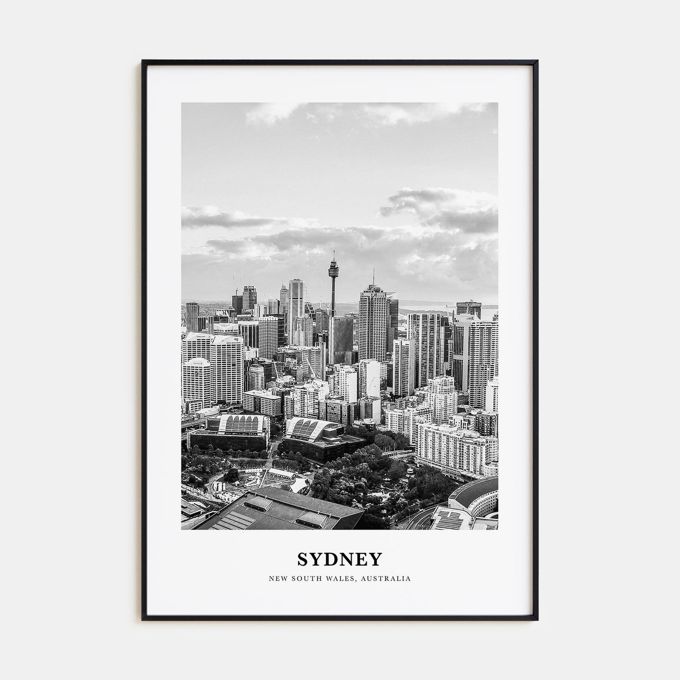 Sydney Portrait B&W No 4 Poster