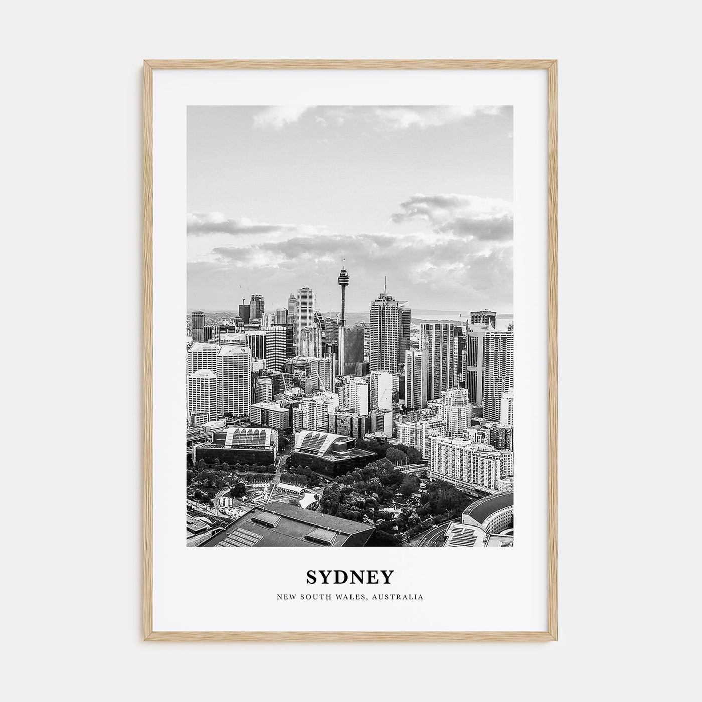 Sydney Portrait B&W No 4 Poster