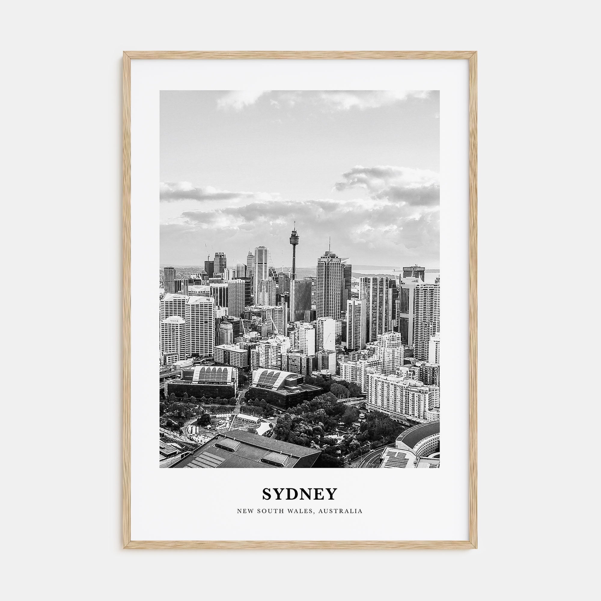 Sydney Portrait B&W No 4 Poster