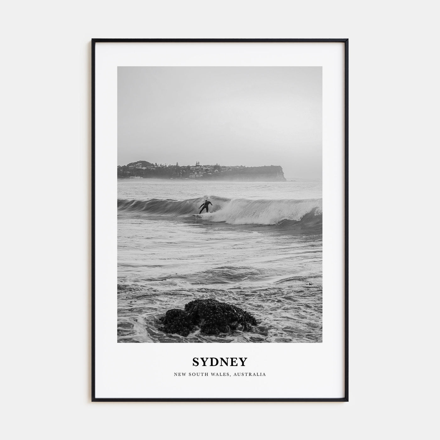 Sydney Portrait B&W No 5 Poster