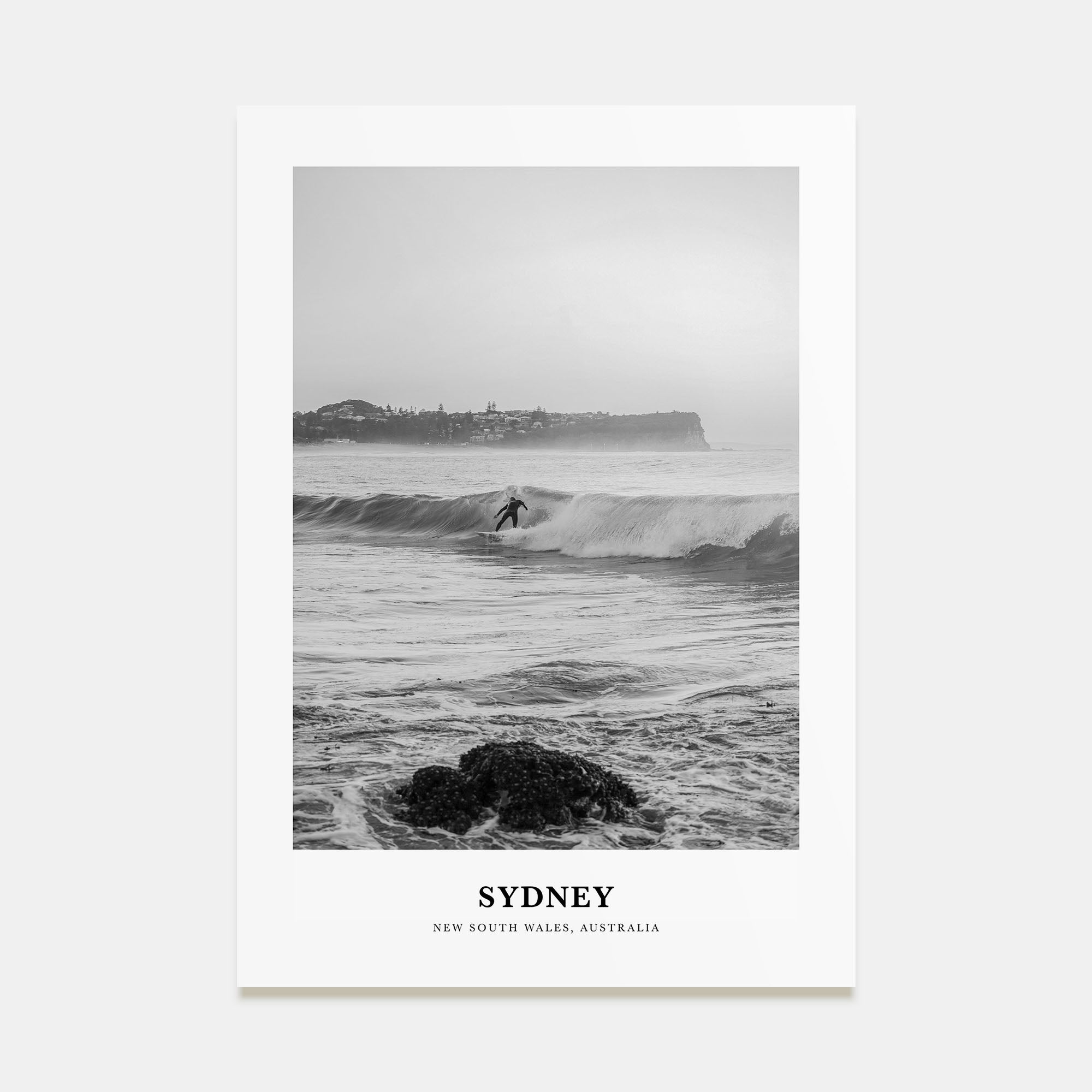 Sydney Portrait B&W No 5 Poster