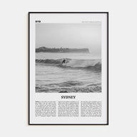 Sydney Travel B&W No 2 Poster