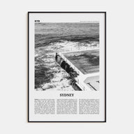 Sydney Travel B&W No 4 Poster