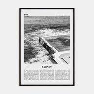 Sydney Travel B&W No 4 Poster