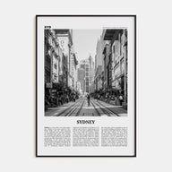 Sydney Travel B&W No 5 Poster
