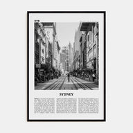 Sydney Travel B&W No 5 Poster