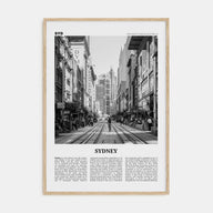 Sydney Travel B&W No 5 Poster