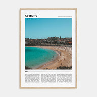 Sydney Travel Color Poster