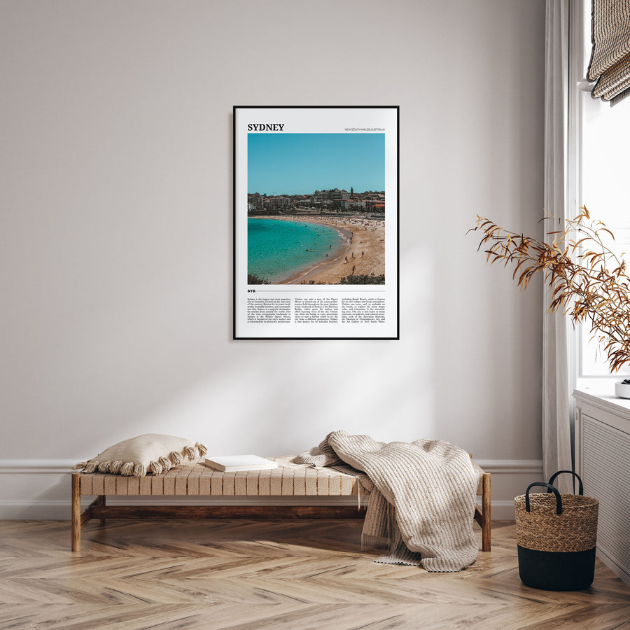 Sydney Travel Color Poster