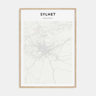 Sylhet Map Portrait Poster