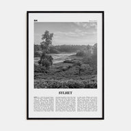 Sylhet Travel B&W Poster