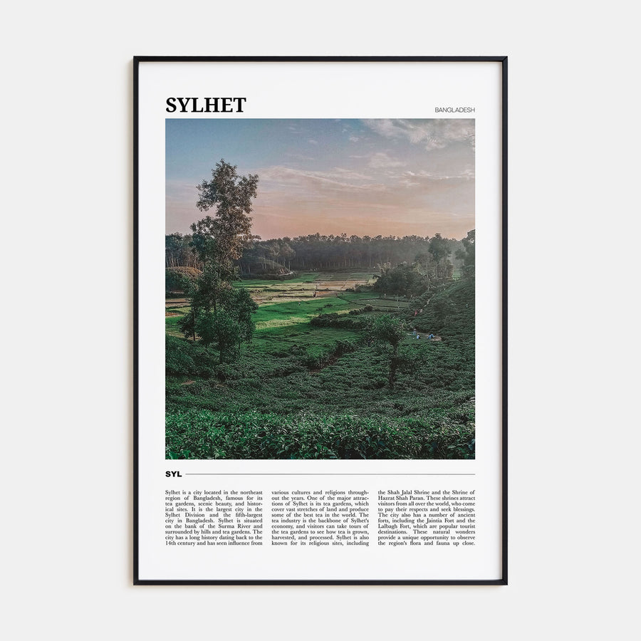 Sylhet Travel Color Poster