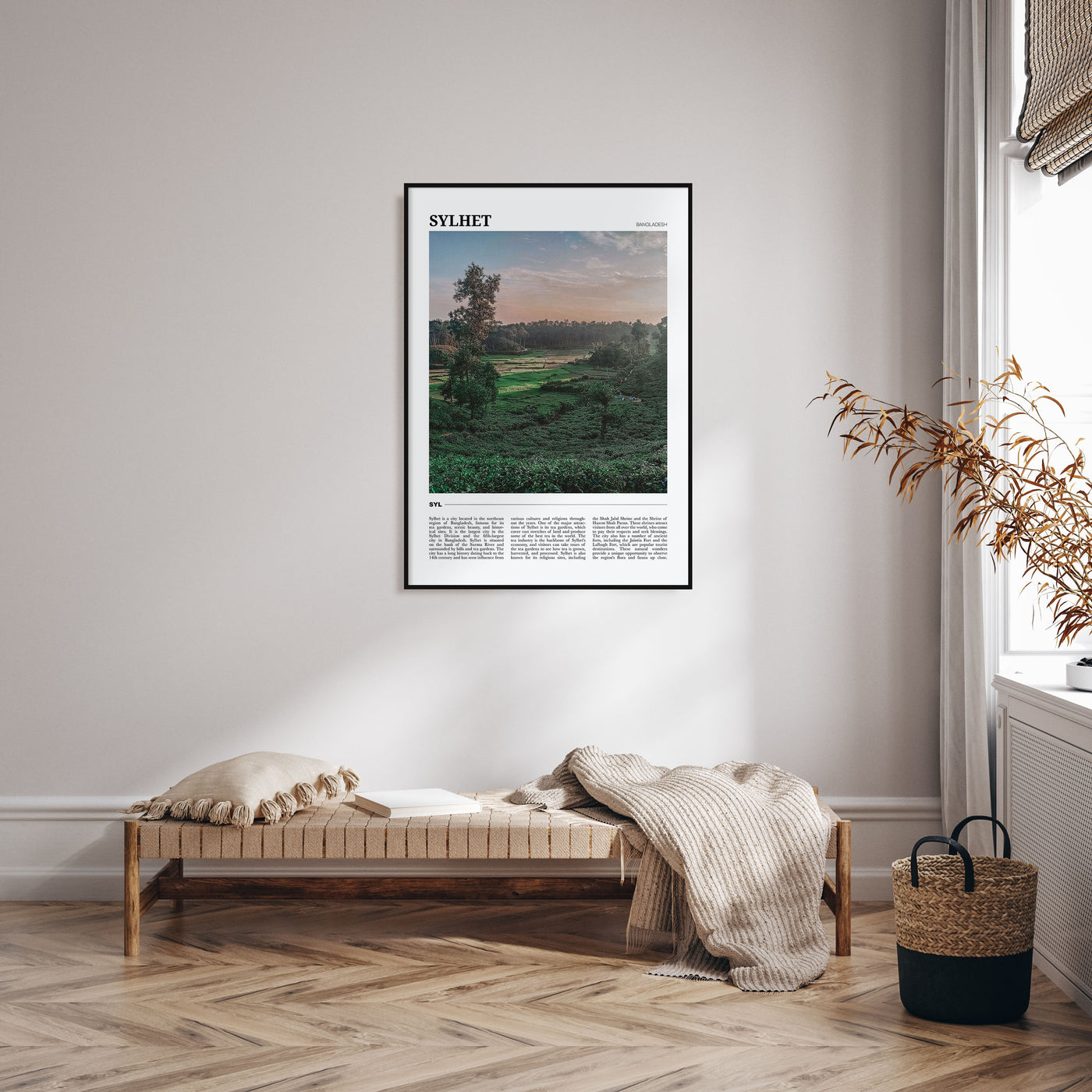 Sylhet Travel Color Poster